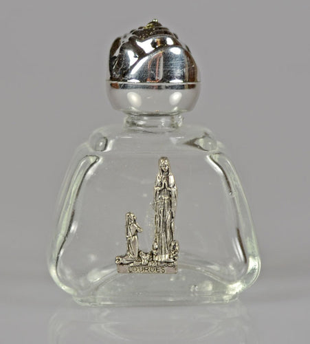 Bouteille souvenir Eau bénite de Lourdes en verre - Collectif Spirite